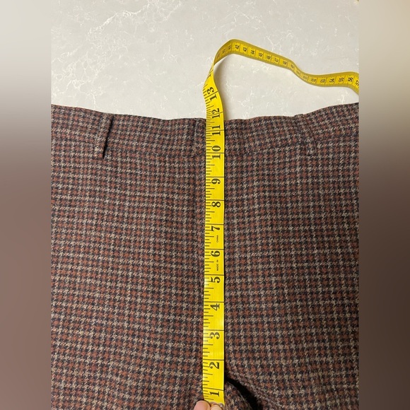 EUC SPRWMN Wide Leg Checkered Pants - Brown - Picture 7 of 7